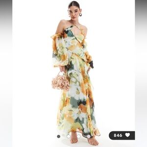 ASOS Multicolor Floral Maxi Dress
